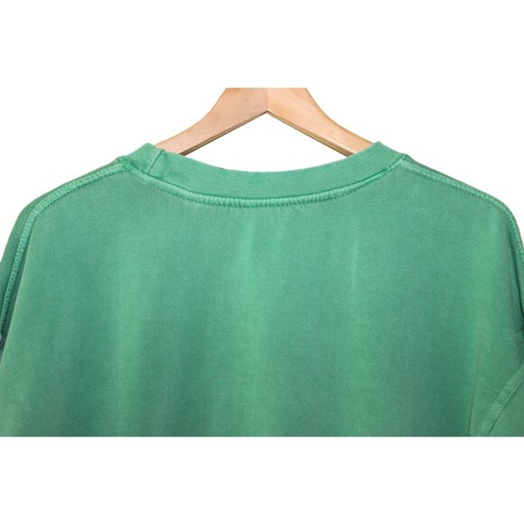 URBAN OUTFITTERS Old Sport 1985 Puff Paint Pullover Sweatshirt in Green (L/XL) - Picture 4 of 12